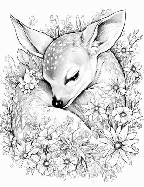 Colouring Pages For Adults Animals, Coloring Pages To Print Free Printables For Adults, Animal Colouring In Free Printable, Deer Coloring Pages Free Printable, Coloring Templates For Adults, Free Black And White Printables, Adult Coloring Books Printables Free, Free Printable Coloring Pages For Adults Colouring Sheets, Coloring Pages For Adults Free Printable