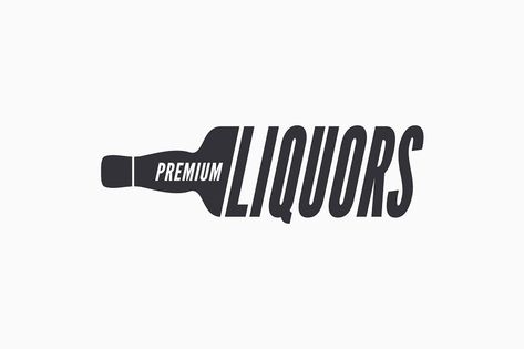 Liquor Logo, Bottle Logo, Party Logo, Cafe Logo, Liquor Bottle, Liquor Bottles, Halloween Disfraces, Liquor, Typography