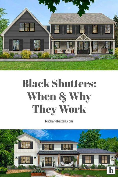 Black Windows Exterior Tan Siding, Dark House Light Shutters, Black Shutter Paint Color, Dark Grey Shutters White House, Taupe House Black Shutters, Black Shutters On White House, Taupe Siding With Black Shutters, Exterior House Colors With Black Shutters, Dark Grey House With Wood Shutters