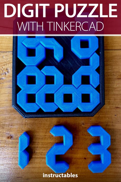 3d Printed Puzzles, 3d Printed Puzzle, 3d Printed Games, 3d Printing Fidget Toys, Tinkercad Ideas 3d Design, Tinkercad Ideas, Puzzle Art Design, 3d Printing Toys, Sewing Challenge