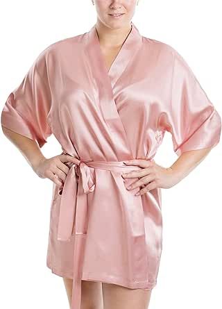 Super stylish and sexy silk robe Holiday Robe, Reversible Plush, Luxury Sleepwear, Silk Kimono Robe, Silk Sleepwear, Luxury Silk, Silk Charmeuse, Silk Kimono, Pink Silk