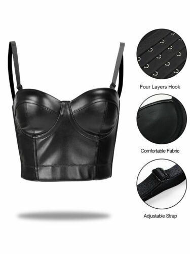 Bra Top Pattern, Corset Bra Top, Party Bra, Bra Materials, Leather Bra, Steampunk Corset, Corset Bra, Waist Trainer Corset, Gothic Corset