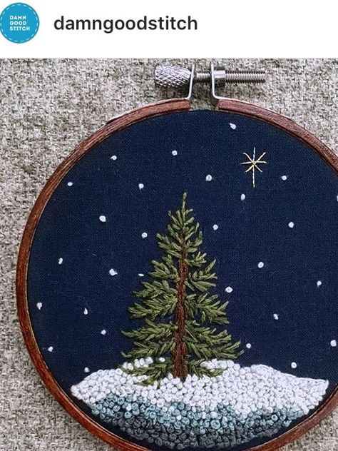 Christmas Hand Embroidery Ideas, Fun Embroidery Ideas, Winter Embroidery Patterns, Nativity Embroidery, Christmas Embroidery Hoop, Easy Diy Christmas Ornaments, Christmas Hand Embroidery, Christmas Embroidery Patterns, Cross Stitch Christmas