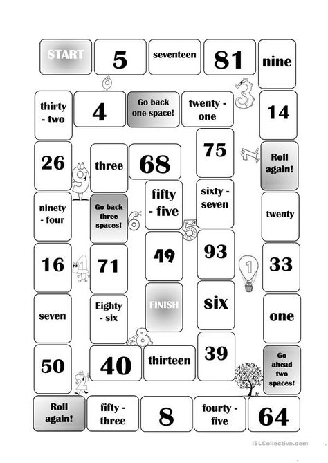 Numbers game - English ESL Worksheets for distance learning and physical classrooms English Games For Kids, Spanish Numbers, Numbers Game, Esl Games, English Activities For Kids, Esl Activities, Teaching Numbers, Time Worksheets, English Games