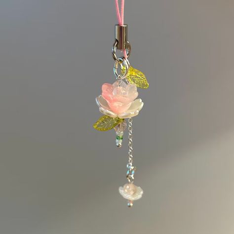 Annie Rose, Ethereal Jewelry, Gelang Manik-manik, Handmade Keychains, Handmade Keychain, Beading Jewelery, Bead Charms Diy, Gelang Manik, Pink Lotus