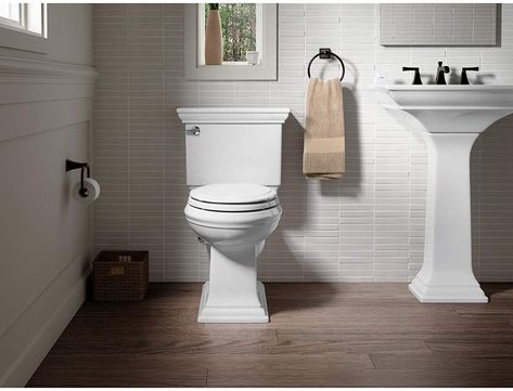 14 Toilet Problems You Should Never Ignore | Family Handyman Kohler Memoirs, Kohler Toilet, Elongated Toilet, Small Bath, Wall Mounted Toilet, Chair Height, Innovative Technology, Toilets, Home Maintenance