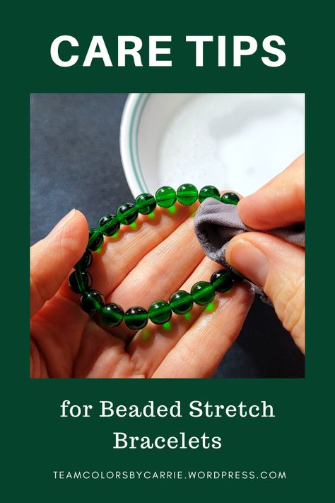 Bead Business, Hard Rolls, Stretchy Bracelets, Bead Bracelets, Small Pouches, Beaded Stretch Bracelet, Organization Ideas, Mild Soap, Gemstone Bracelet