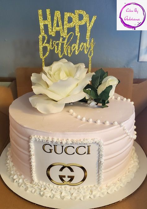 Gucci Cake Ideas, Gucci Birthday Cake, Gucci Birthday Cakes For Women, Gucci Cakes For Women, Louis Vuitton Cake, Gucci Cake, Chanel Cake, Blue Birthday Cakes, Happy Birthday Cake Images