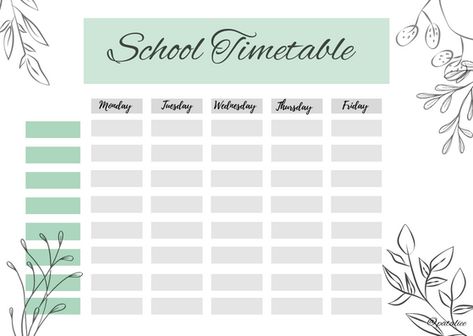 Cute Timetable Ideas For School, School Calendar Aesthetic, Aesthetic School Timetable Template, Exam Timetable Template Aesthetic Printable, How To Make School Timetable, Cute School Timetable Printable, Scedual Template School Aesthetic, School Timetable Wallpaper, Cute Timetable Template Aesthetic