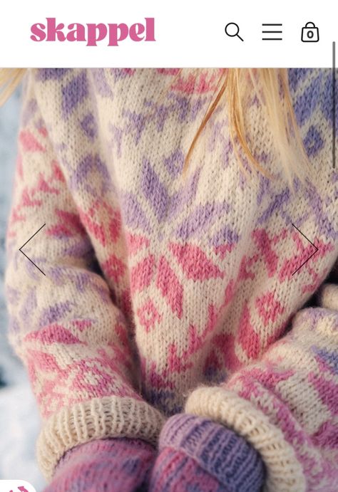 Pattern Knitting Sweater, Norwegian Jumper, Bright Winter Outfits, Spring Knits, Velvet Collection, Cute Preppy Outfits, Knitwear Fashion, Yarn Projects, Knitted Gloves