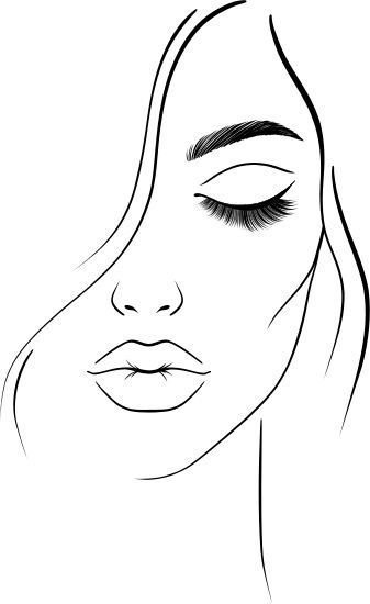 Silhouette Arte, Fashion Logos, Face Stencils, Face Outline, Face Line Drawing, Sketch Icon, Woman Sketch, Face Chart, Face Lines