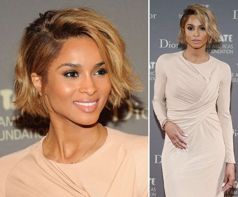 Short bob Ciara Hair Short, Ciara Hairstyle, Ciara Short Hair, Ciara Blonde, Ciara Bob, Ciara Hair, Ash Blonde Hair Colour, Wavy Bob, Blonde Hairstyles