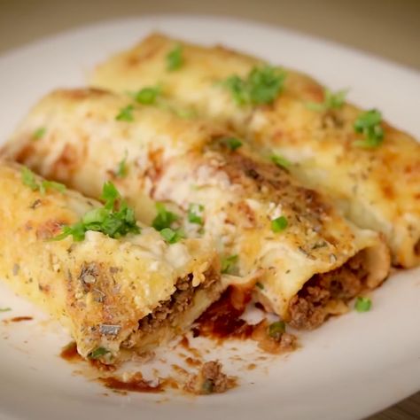 Recetas de la Nena - CREPES RELLENOS DE CARNE. RECETA COMPLETA Y BIEN EXPLICADA | Facebook Comidas Keto, Pan Relleno, Tortillas, Crepes, Lasagna, Ethnic Recipes, Crêpes, Santiago, Lasagne