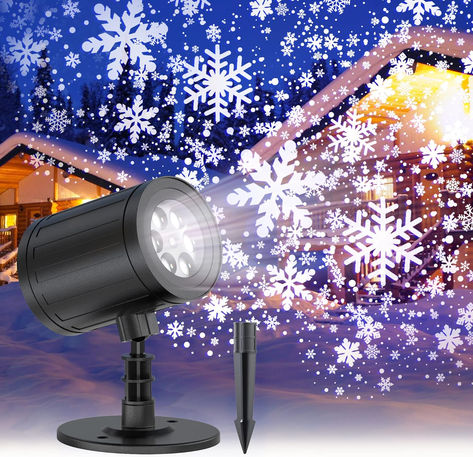 Christmas Projector Lights Outdoor, Christmas Light Projector, Waterfall Lights, Christmas Projector, Snowflake Lights, Outdoor Projector, Garden Party Decorations, Led Christmas Lights, Outdoor Christmas Lights