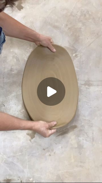 Kajsa Leijström on Instagram: "Another way to make an oval plate (when my throw & stretch technique isn’t enough) Here bottom and rim are thrown and altered separetly, joined when leatherhard. Had to edit away a lot of the process to not get a short enough reel. Might show shaping the rim decor another time if you’re interested? Or a longer version on Youtube? #keraleij_potteryvideo" Oval Plate, Ceramic Platters, Oval Plates, The Process, Ceramics, Building, Instagram