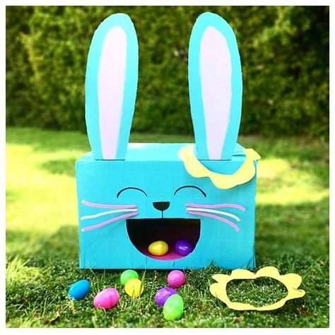 Bunny Cardboard, Easter Outdoor Games, Easter At Home, Fun Easter Games, Easter Games For Kids, Easter Party Games, Easter Outdoor, Easter Festival, Easter Games