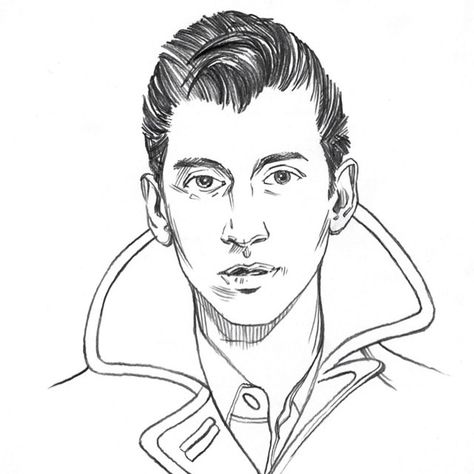 Alex Turner Drawing, Circus Ringmaster, Today's The Day, Animation Art Sketches, Monkey Art, Artic Monkeys, Ink Sketch, Alex Turner, Arctic Monkeys