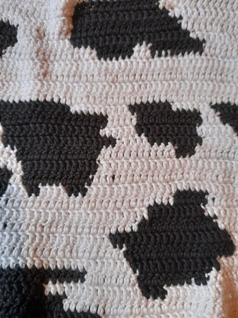 Crochet Cow Print Blanket, Cow Print Crochet Blanket, Crochet Cow Print, Crochet Cow Blanket, Crochet Cow Pattern, Crochet Party, Crocheted Cow Pattern, Crochet Cow, Crochet Design Pattern