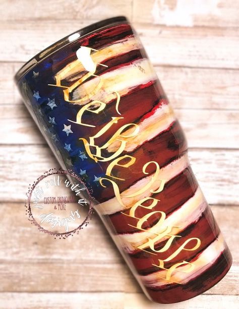 Best Selling Tumblers, We The People Tumbler, American Tumbler Ideas, Flag Tumbler Ideas, Patriotic Tumblers, Yeti Mugs, American Flag Tumbler, Tumblr Cup, Epoxy Cups