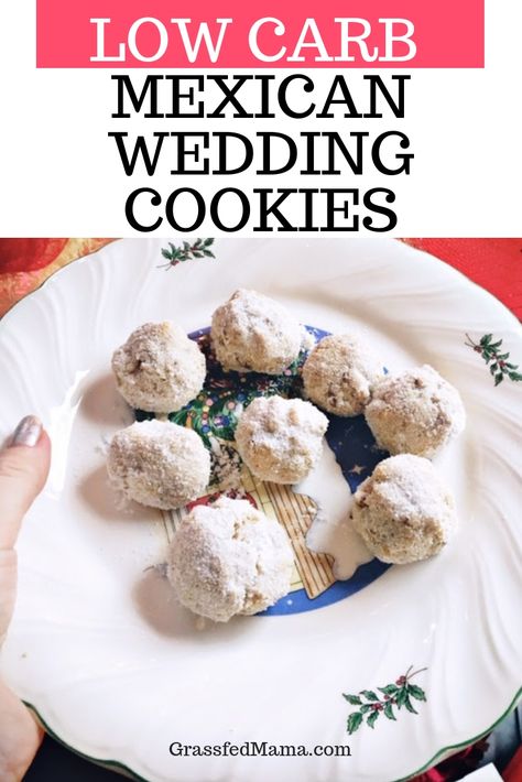 Low Carb Mexican Dessert, Keto Wedding Cookies, Keto Mexican Wedding Cookies, Gf Bars, Thm Cookies, Keto Favorites, Mexican Food Recipes Appetizers, Thm Sweets, Easter Food Appetizers