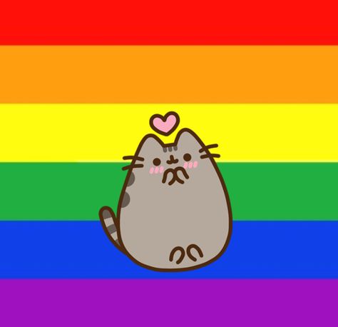 Pride Icons Aesthetic, Pride Pfp, Lgbt Ally, Pfp Ideas, Rainbow Pride, Pusheen, Hello Kitty, Kitty, Rainbow