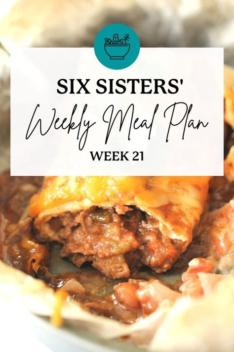 Sample Dinner Menu Meal Ideas, Weekly Menu For Two, Easy Menu For The Week, Weekly Menu Ideas For 2, Easy Weekly Meal Plan Families, Busy Family Meal Planning, Six Sisters Meal Plans, Dinner Meal Plans For The Week, Weekly Recipes Menu Planning