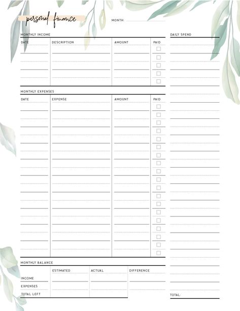 Use this Free printable personal balance sheet template to keep an eye on your personal finances. It's the best planner page for your financial planner. Balance Sheet Template Free Printables, Goodnotes Financial Planner Free, Good Notes Financial Planner, Good Notes Templates Free Budget Planner, Task Planner Free Printables, Budget Pages Free Printables, Goodnotes Finance Template Free, Printable Organization Sheets Free, Finance Planner Printable Free