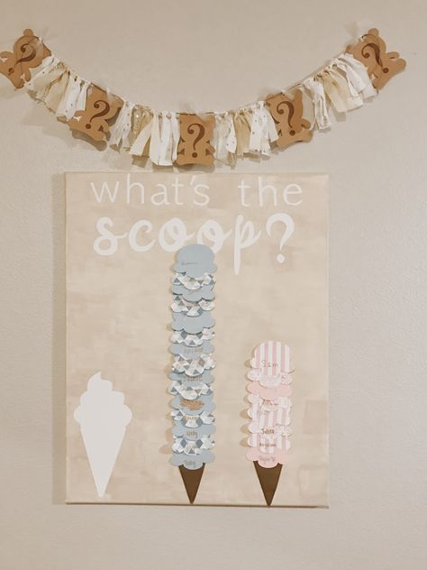 Milk And Cookies Gender Reveal, The Scoop Gender Reveal, Gender Reveal Bar, I’ve Cream Gender Reveal, Coolest Gender Reveal Ideas, He Or She What’s The Scoop, Gender Reveal Ideas Whats The Scoop, Ice Cream Scoop Gender Reveal, Here’s The Scoop Gender Reveal