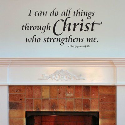 Belvedere Designs LLC I Can Do All Things Wall Quotes™ Decal Beach Wall Decals, Bible Wall Decals, Bird Wall Decals, Stainless Steel Tile, Inspirational Wall Decals, Polka Dot Wall Decals, Textured Wood, Vinyl Wall Quotes, Quote Decals