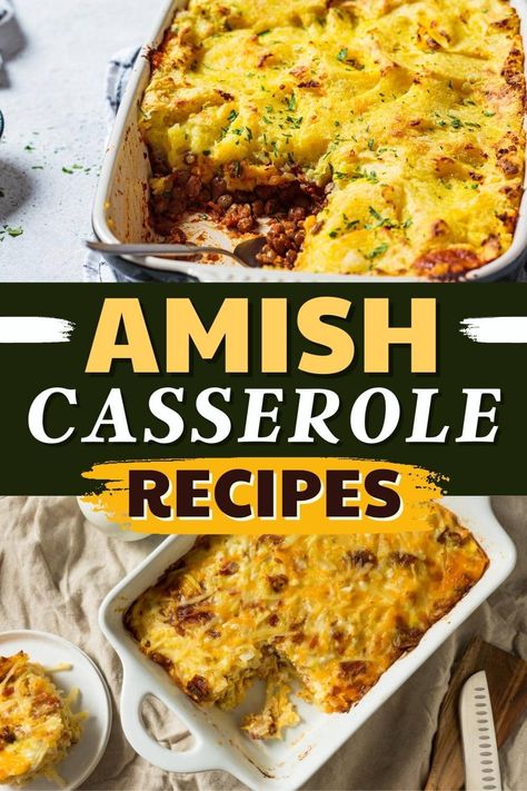 These Amish casserole recipes are the epitome of comfort food. From breakfast to chicken casseroles, each one turns simple ingredients into flavorful meals. Amish Casserole, Casserole Recipes Easy, Best Amish Recipes, Chicken Rice Casserole Recipes, Autoimmune Diet Recipes, Pennsylvania Dutch Recipes, Amish Chicken, Chicken Gumbo, Flavorful Meals