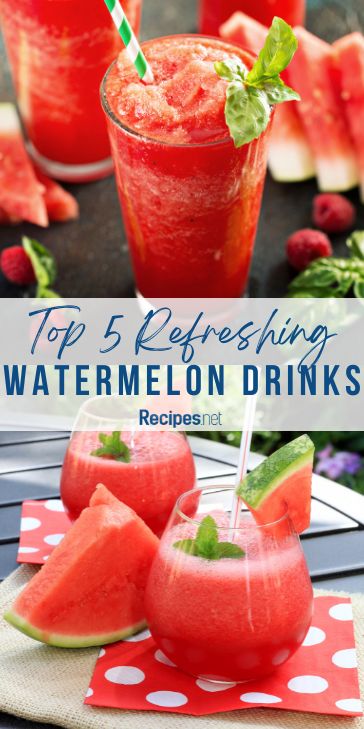 Enjoy the Top 5 Refreshing Watermelon Drinks Ideas with our handpicked Watermelon Drink Recipes. These Refreshing Summer Drinks Nonalcoholic are ideal for any summer day and perfect as Easy Drink Recipes Nonalcoholic. From the delightful Strawberry Watermelon Smoothie to other Easy Watermelon Recipes and Kid Drinks Recipes, find all your favorite Watermelon Refresher drinks at Recipes.net. Try them now! Refreshing Watermelon Drinks, Watermelon And Rum Drinks, Easy Drink Recipes Nonalcoholic, Coctails Recipes Watermelon, Watermelon Drink Recipes, Drinks With Watermelon Juice, Watermelon Drink Recipes Nonalcoholic, Watermelon Drink Nonalcoholic, Watermelon Summer Drinks