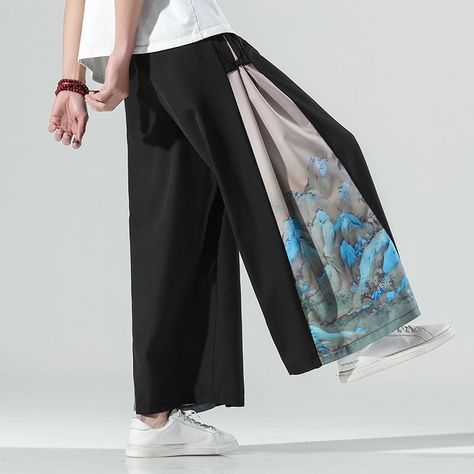 none Jogging Pants Women, Cropped Trousers Men, Silk Wide Leg Pants, Black Harem Pants, Sweatpants Style, Printed Wide Leg Pants, Linen Casual, Casual Trousers, Mens Trousers