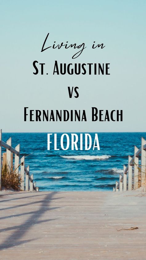 If you had to choose, would it be living in St Augustine or Fernandina Beach. Today I will be comparing these two cities in Northeast Florida. This will include the everything from St Augustine homes to Fernandina beach homes to things to do in St Augustine and Fernandina, healthcare, history and more. Be sure to let me know which one you would choose, I'd love to hear from you. #livinginstaugustine #livinginfernandinabeach #staugustinehomes #staugustinerealestate #movingtostaugustinefloria Move To Florida, Fernandina Beach Florida, Saint Augustine Beach, St Augustine Beach, Fernandina Beach, Moving To Florida, Beach Homes, Ft Lauderdale, Old Florida