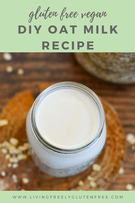 Is oat milk gluten free? Not unless it's certified gluten free. This easy gluten free vegan oat milk recipe is cheap to make and perfect for a thick creamy milk. Best Oat Milk, Gluten Free Pantry, Homemade Milk, Free Pantry, Oat Milk Recipe, How To Make Oats, Chocolate Oats, Vegan Milk, Vegan Sauces