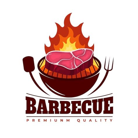 Barbecue Logo Design, Barbecue Logo, Bbq Design, Barbeque Nation, Bbq Nation, Photoshop Tutorial Typography, Free Logo Templates, Diy Sneakers, 3d Logo Design