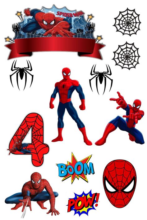 Topper Spiderman, Spiderman Topper, Spiderman Images, Birthday Cake Topper Printable, Spiderman Cake, Creative Birthday Cakes, Creative Birthday, Baby Cake, Hulk