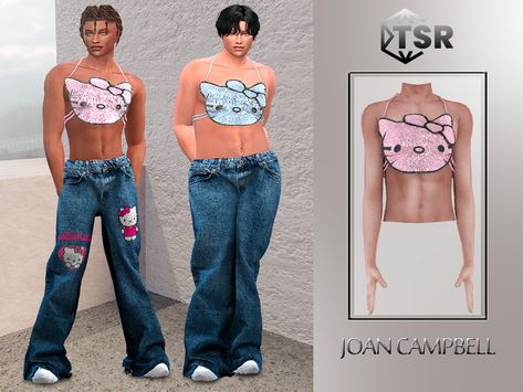 Male Y2k, Male Crop Top, Jennifer Dress, Sophia Dress, Play Sims 4, Sims 4 House Building, Play Sims, Pants Male, Sims 4 Cc Finds