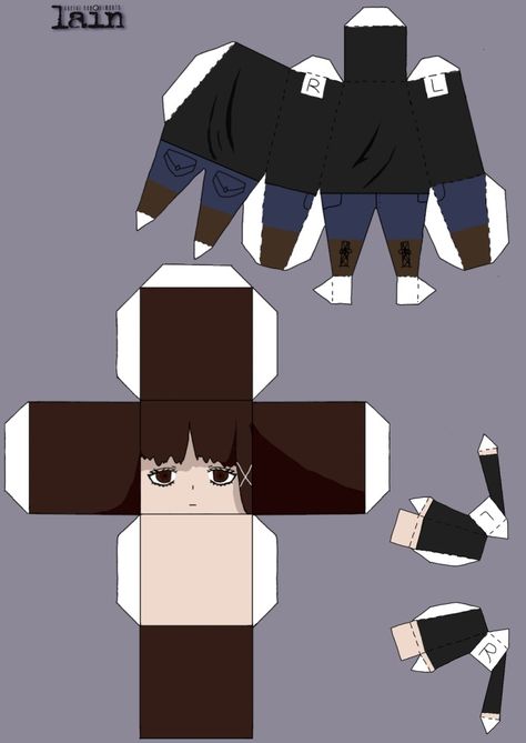 Lain Papercraft, Saata Andagi, Funny Papercraft, Panty And Stocking Anime, Anime Paper, Paper Things, I Did It, Paper Dolls, Stuff To Do