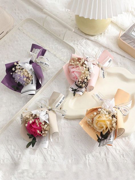 1pc Simulation Hand Bouquet Rose Small Bouquet Of Everlasting Flowers Mini Flower Bouquet Companion Gift Soap Flowers Perfect For Gift Giving Suitable For, Anniversary,, Birthday Gift, Home Office Desktop Decoration Multicolor    ABS     Home Decor, size features are:Bust: ,Length: ,Sleeve Length: Small Bouquet Ideas, Rose Small Bouquet, Mini Bouquet Flowers, Mini Rose Bouquet, Mini Flower Bouquet, Satin Bouquet, Mini Bouquets, Brain Storm, Soap Flowers