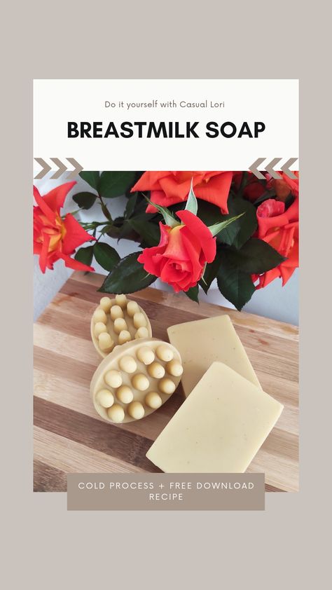 Breastmilk Soap Recipe, Cold Press Soap Recipes, Breastmilk Soap, Milk Baths, Crunchy Mom, Mom Vibes, Crunchy Moms, Soap Recipe, Hand Blender