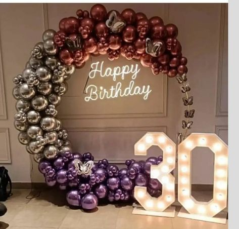 Premium Decoration Ring Balloon Decoration, Balloon Ring Decoration, Balloon Ring, Airplane Birthday Party Decorations, Ring Balloon, 30th Birthday Balloons, Chrome Balloons, Gold Birthday Decorations, Birthday 30