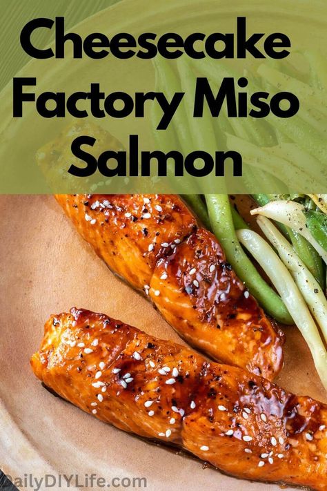 One of my favorite things about the Cheesecake Factory miso salmon recipe is the complex blend of flavors. Yet, you can have this dish ready today with a prep time of only 10 minutes. I’ve tried to keep the recipe as simple as possible without sacrificing flavor. Also, I’ve included simple keto-friendly substitutions — nobody gets left behind. Let’s get straight to it. Miso Salmon Cheesecake Factory Copycat, Miso Salmon Recipe Cheesecake Factory, Cheesecake Factory Miso Salmon Recipe, Miso Fish Recipes, Cheesecake Factory Salmon Recipe, Miso Salmon Cheesecake Factory, Cheesecake Factory Miso Salmon, Salmon Sides Dishes, Salmon Cheesecake