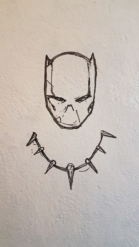 Whiteboars art - Black Panther Black Panther Art Drawing, Black Panther Doodle, Black Panther Dibujo, Black Panther Tattoo Marvel, Wakanda Tattoo, Black Panther Sketch, Panther Sketch, Panther Drawing, Black Panther Drawing