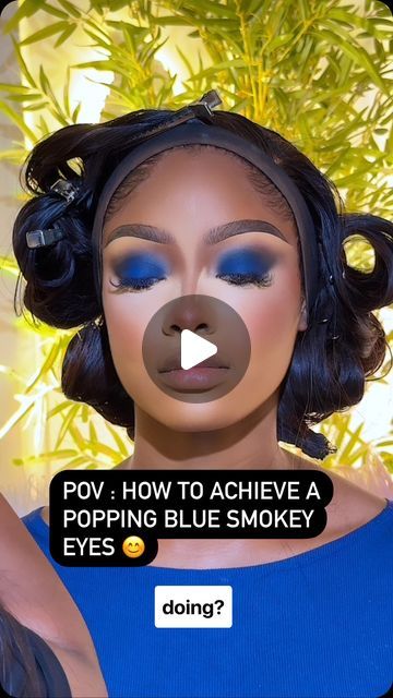 Blue Smokey Eye Makeup Tutorial, Aqua Eyeshadow Looks, Midnight Blue Eyes, Navy Blue Eyeshadow Looks, Makeup For Blue Dress, Navy Blue Eyeshadow, 80s Eye Makeup, Claudia Jessie, Blue Eyeshadow Looks