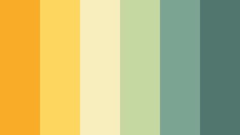 Yellow Mint Color Palette, Yellow Pallete Color, Blue Green Yellow Color Palette, Sunshine Palette, Sunshine Color Palette, Green Yellow Color Palette, Morning Color Palette, Green And Yellow Color Palette, Mint Green Color Palette