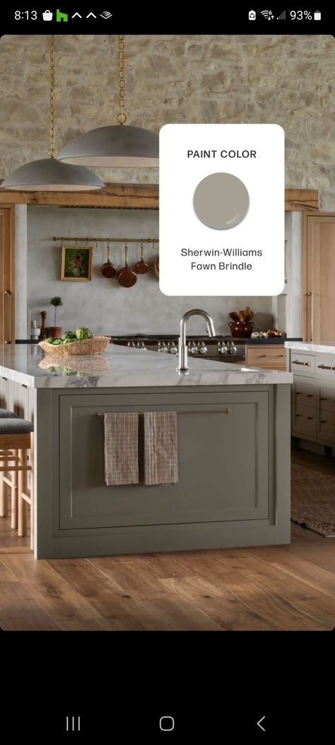 Sw Fawn Brindle, Fawn Brindle, Sherwin Williams Paint Colors, Kitchen Cabinet Colors, Interior Paint Colors, Studio Mcgee, Kitchen Redo, Cabinet Colors, Paint Colors For Home