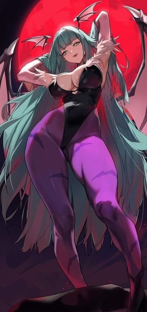 Capcom Characters, Morrigan Aensland, Capcom Vs, Capcom Art, Chun Li, Anime Girlxgirl, 영감을 주는 캐릭터, Female Character Design, Anime Poses