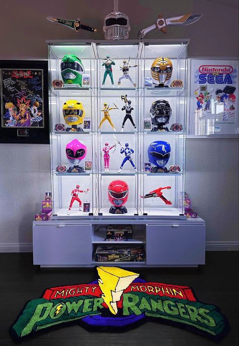 Comic Room, Spiderman Theme, Toy Display, Power Ranger, Custom Action Figures, Game Room Design, Super Sentai, Luxury Living Room, Power Rangers