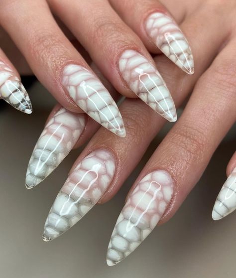 Crocodile Nails, Nails Designs Ideas, Acrylic Manicure, Pointy Nails, Ombre Nails Glitter, White Acrylic Nails, Stiletto Nails Designs, Burgundy Nails, Trendy Nail Art