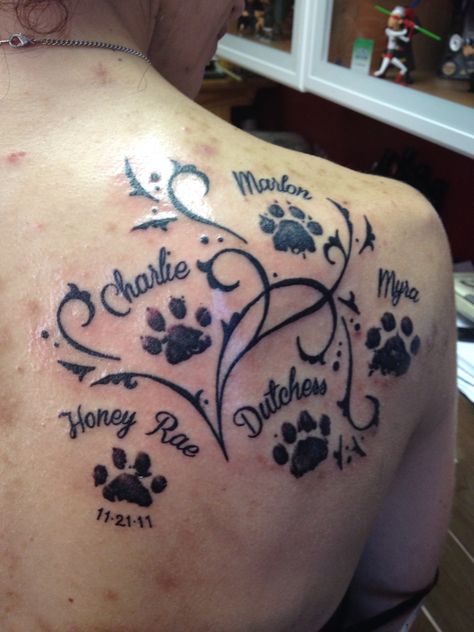 Doggie Paw Tattoo, Yaya Tattoo Ideas, Dog Paw Tattoo Memorial, Tattoos For Dogs That Passed, Dog Tattoo Ideas Memorial, Tattoo Ideas Memorial, Paw Tattoos, Dog Tattoo Ideas, Tattoos For Dog Lovers